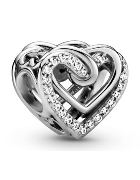 Pandora hopeinen kietoutuneet sydämet hela 799270C01
