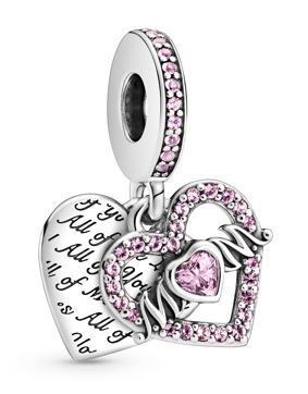 Pandora hopeinen sydänhela äidille 799402C01