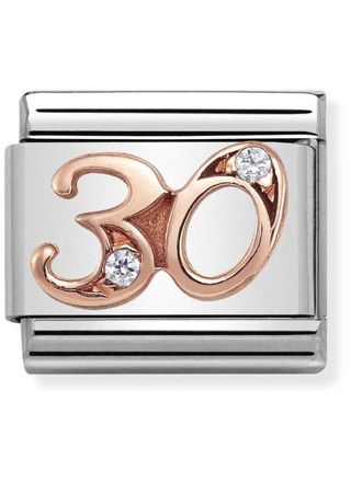 Nomination Classic RoseGold 30 with CZ 430315-30