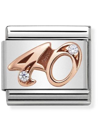 Nomination Classic RoseGold 40 with CZ 430315-40