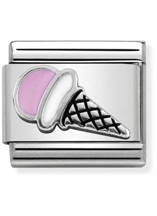 Nomination Classic SilverShine 330202-44 Pink Ice Cream