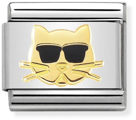 Nomination Gold Cat with Sunglasses 030272-44