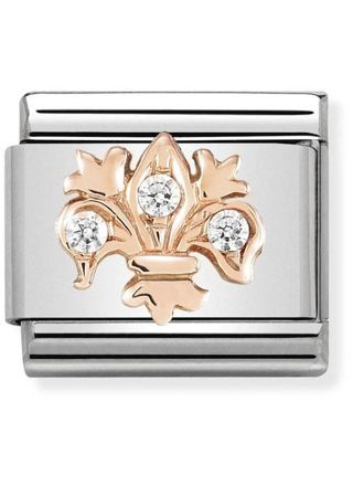 Nomination Rose Gold Lily with White CZ 430305-14
