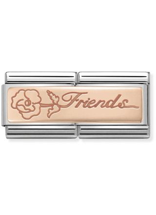 Nomination Rose Gold Double Friends 430710-16