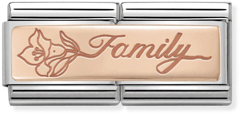 Nomination Rose Gold Double Family 430710-17