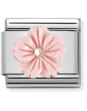 Nomination Rose Gold Flower in Pink Coral Paste 430510-03