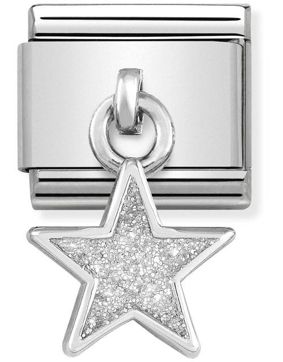 Nomination Silvershine Star with White Glitter 331805-02
