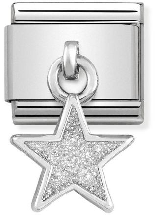 Nomination Silvershine Star with White Glitter 331805-02