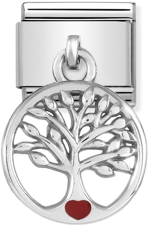 Nomination Silvershine Tree of Life with Red Heart 331805-07