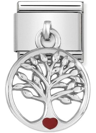 Nomination Silvershine Tree of Life with Red Heart 331805-07