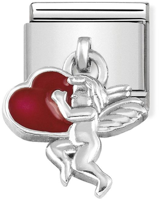 Nomination Silvershine Cupid with Red Heart 331805-08