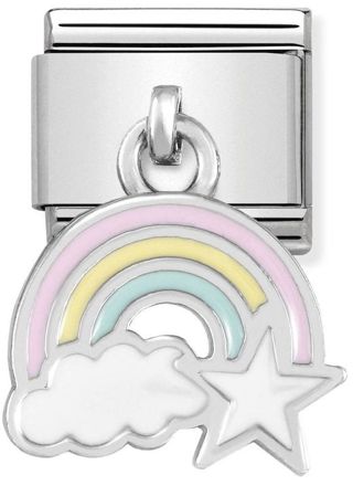 Nomination Silvershine Rainbow with Cloud and Star 331805-17