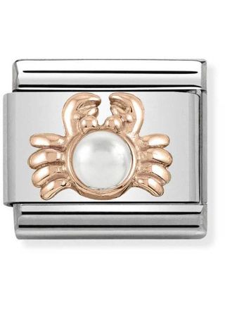 Nomination Rose Gold Crab with White Pearl 430511-01