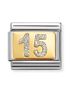 Nomination Composable Classic Glitter Plates Classic gold 15 Silver 030224/07