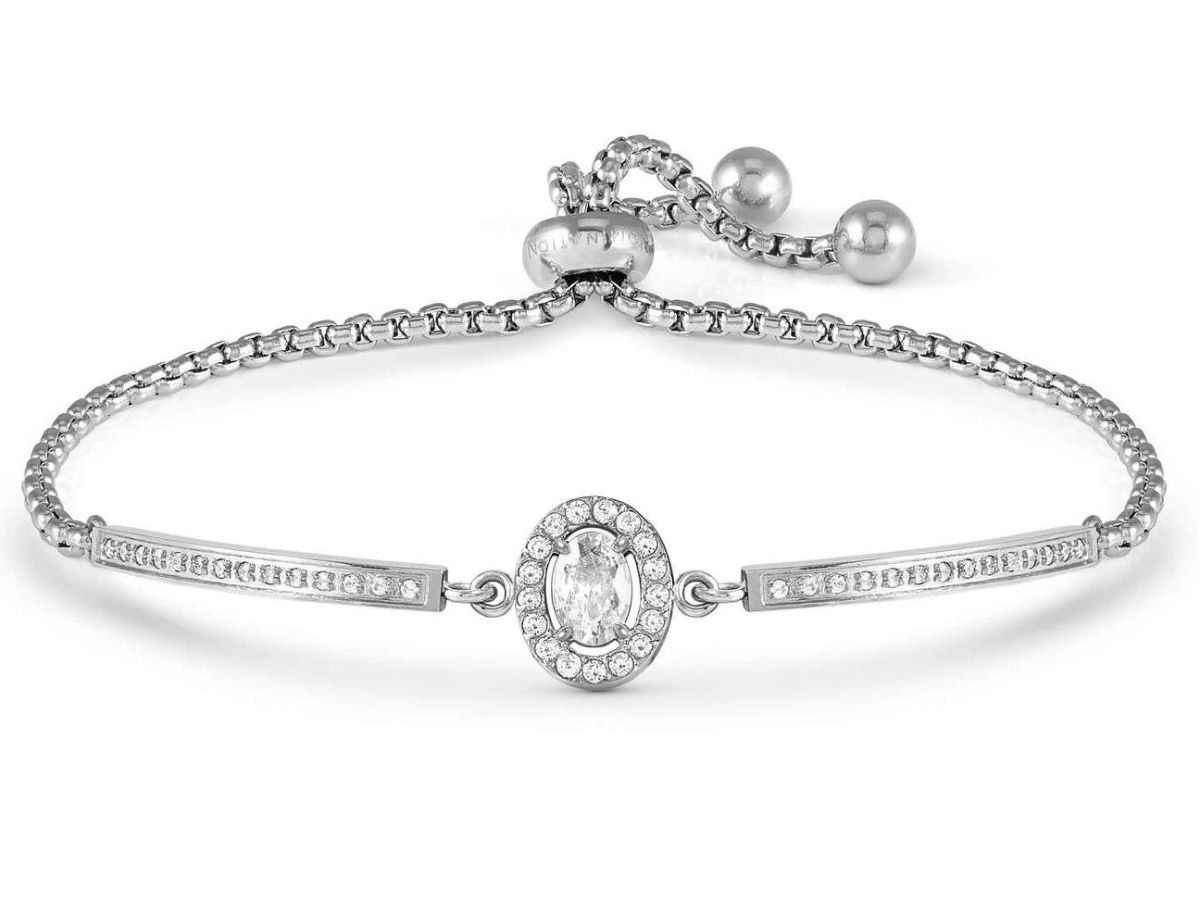 Nomination Royal Dream teräsrannekoru zirkonioilla oval 029800/038