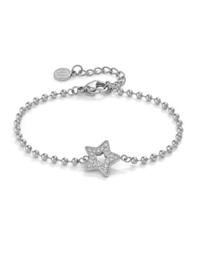 Nomination Soffio D'amore teräsrannekoru zirkonioilla Star 134000/023