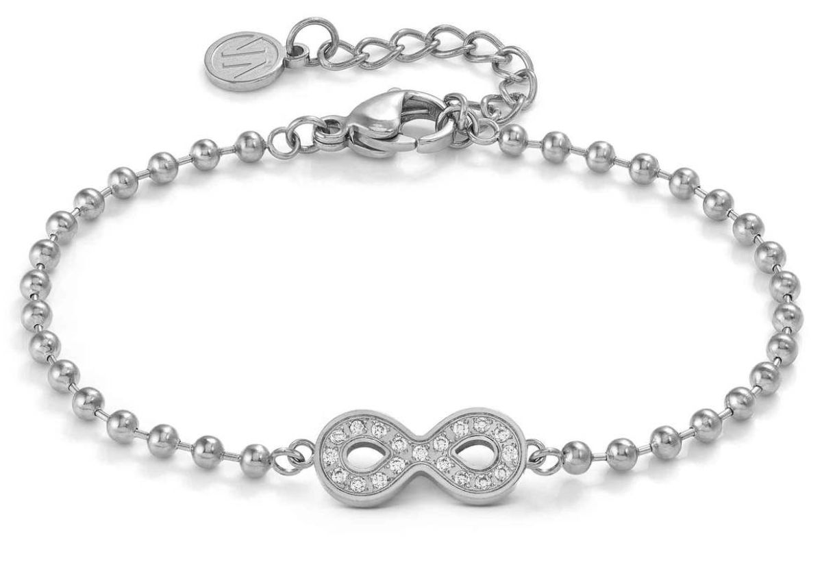 Nomination Soffio D'amore teräsrannekoru zirkonioilla Infinite 134000/024