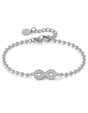 Nomination Soffio D'amore teräsrannekoru zirkonioilla Infinite 134000/024