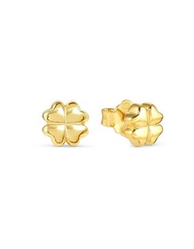 Nomination Armonica hopeakorvakorut Four Leaf Clover Gold 241307/003