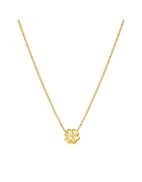 Nomination Armonica hopeakaulakoru zirkonioilla Four Leaf Clover Gold 241304/003