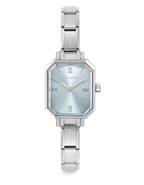 Nomination Paris kello with new rectangular steel strap Light blue 076037/015