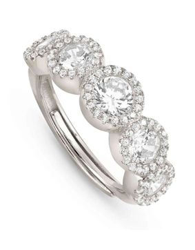 Nomination Seidivina hopeasormus zirkonioilla Silver 241401/010