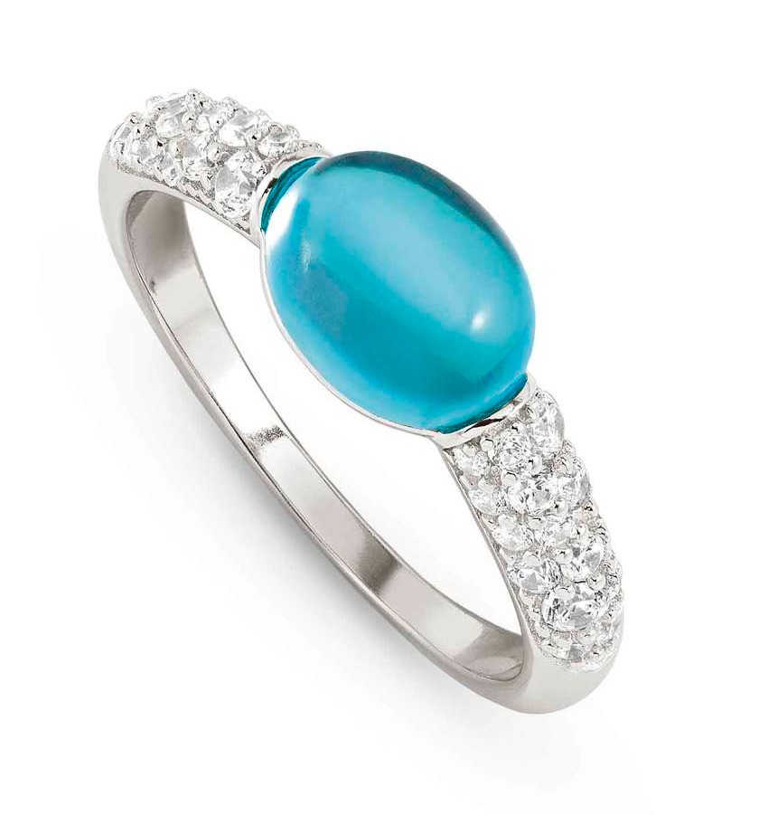 Nomination My Radiance hopeasormus zirkonialla ja synteettisellä topaasilla Size 17 241500/042/008