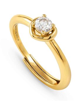 Nomination Cosmic Love hopeasormus zirkonioilla heart Gold 241700/006