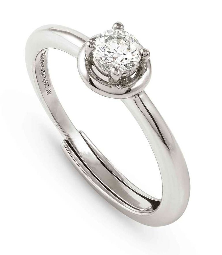 Nomination Cosmic Love hopeasormus zirkonioilla Silver Circle 241700/053