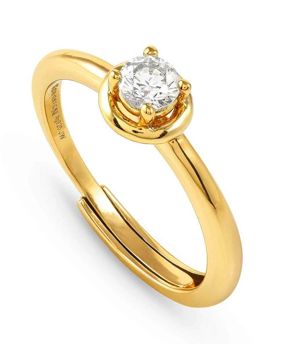 Nomination Cosmic Love hopeasormus zirkonioilla Yellow Gold Circle 241700/054