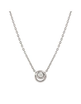 Nomination Cosmic Love hopeakaulakoru zirkonioilla Silver Circle 241706/053