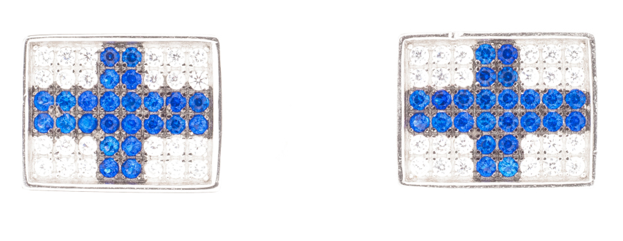 Silver Bar Suomi 100 vuotta korvakorut 8 x 11 mm 8138