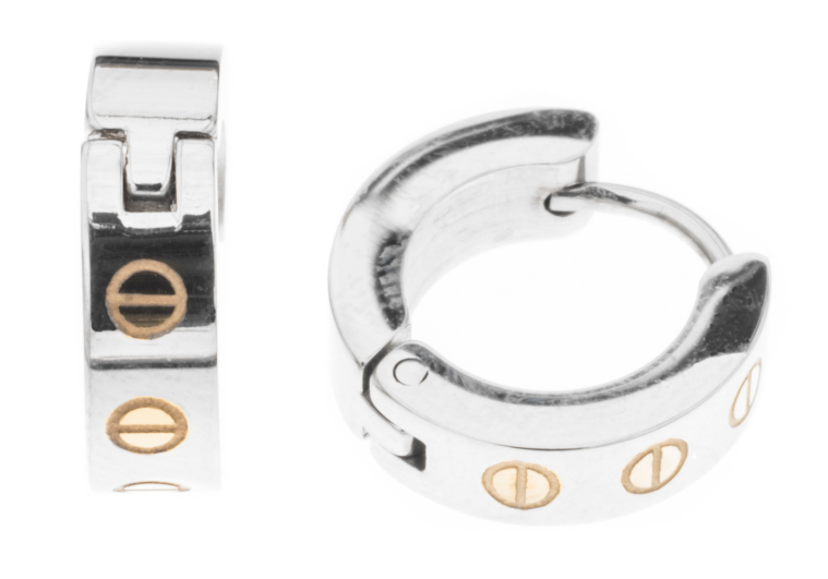 Silver Bar korvarenkaat 4x14 mm teräs 8233