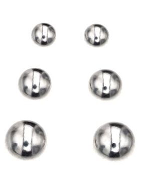 Silver Bar hopeakorvakorut kolmen parin lahjasetti 3+4+5 mm 8324