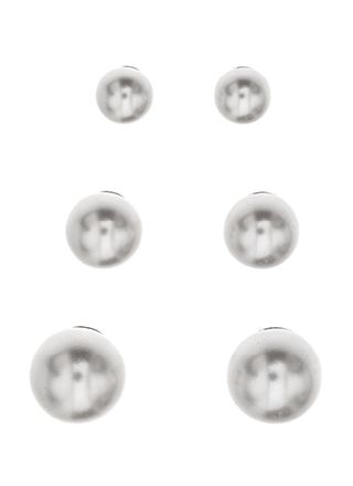 Silver Bar helmikorvakorut kolmen parin lahjasetti 3+4+5 mm 8325