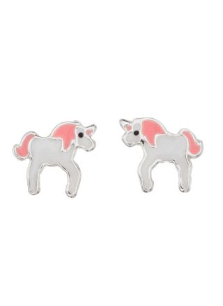 Silver Bar yksisarvinen tappikorvakorut 9 mm 8451