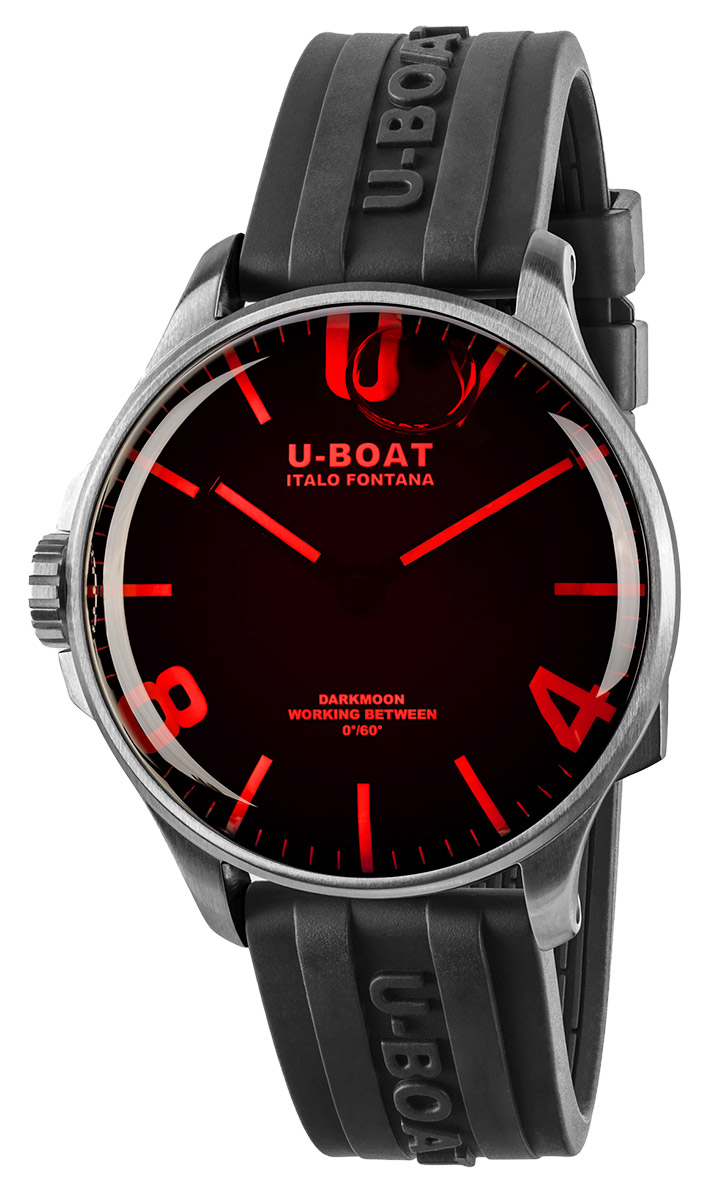 U-BOAT Darkmoon 44mm Red Glass 8465/B