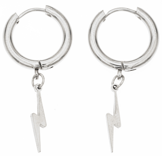 Silver Bar korvarenkaat salama 12 mm teräs 8605