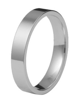 Kohinoor 903-526v 4mm flakkakihlasormus 14k valkokulta