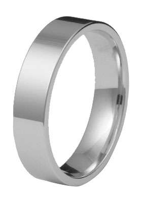 Kohinoor 903-527v 5mm kihlasormus, flakka 14k valkokulta