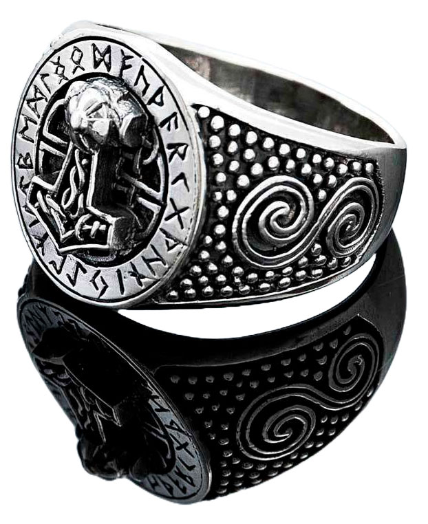 Northern Viking Jewelry Riimu Thorin Vasara sormus NVJ-H-SO002