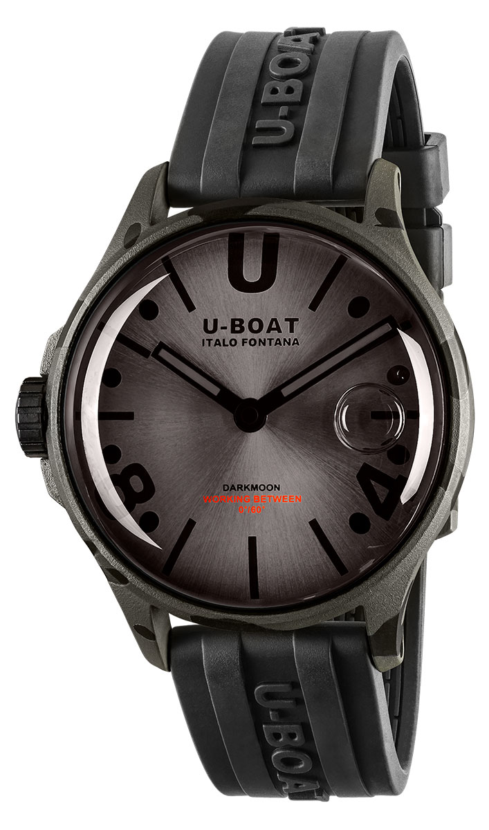 U-BOAT Darkmoon BK Grey Curved Camouflage 9550