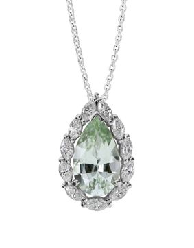 Kohinoor turmaliini-timanttikaulakoru 983A-633v-82b3