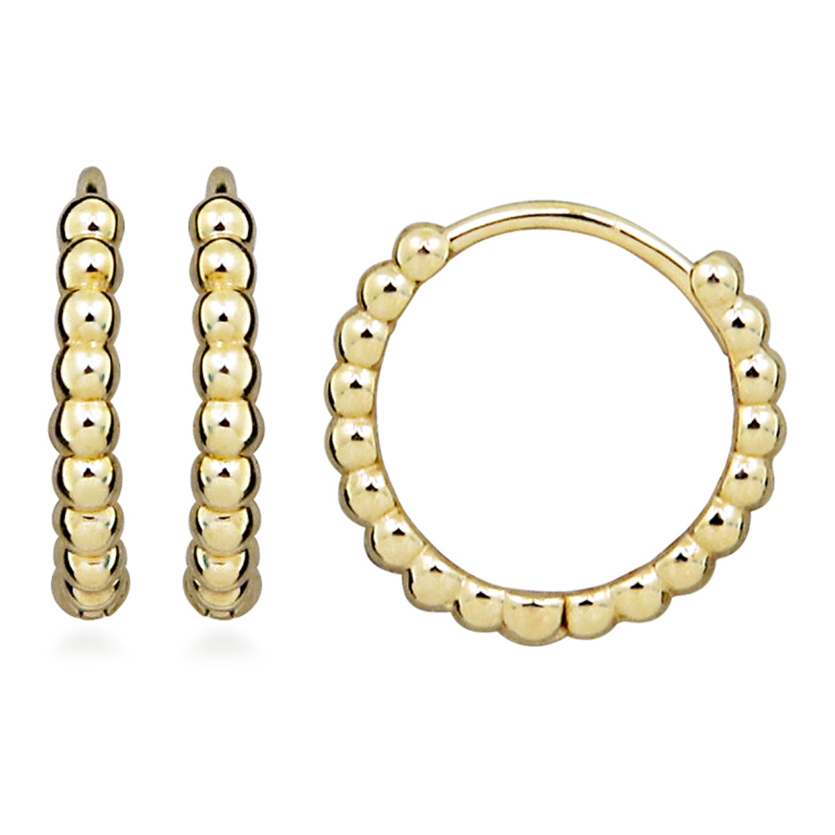 Lykka Casuals kultaiset rengaskorvakorut 10.5mm