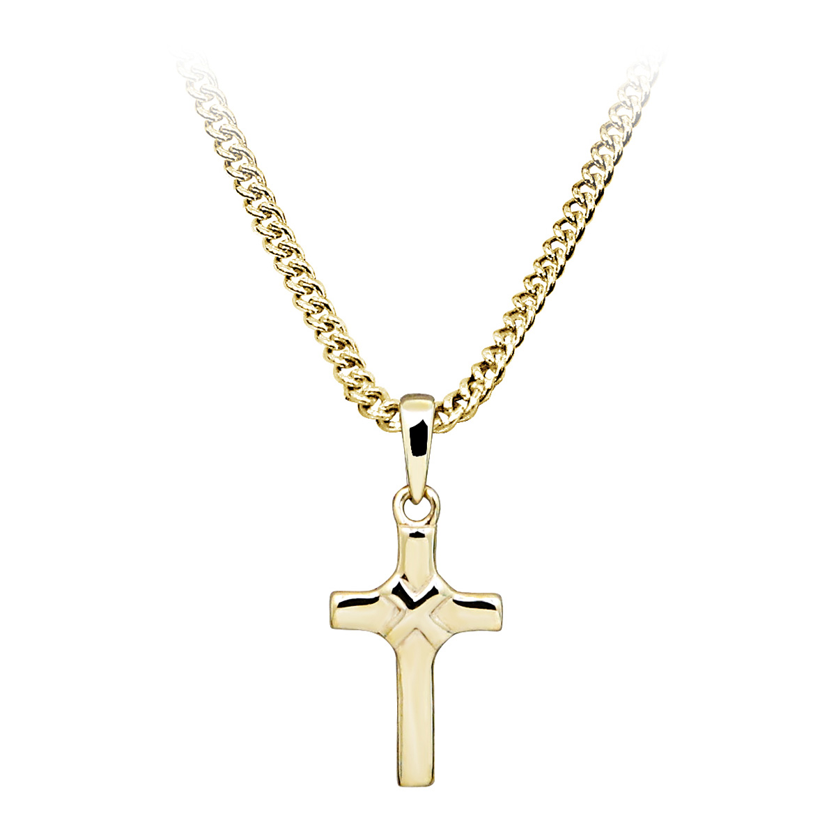 Lykka Crosses kultainen ristiriipus 10mm