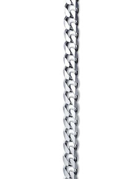 Hopeinen panssariketju kaulakoru - useita kokoja