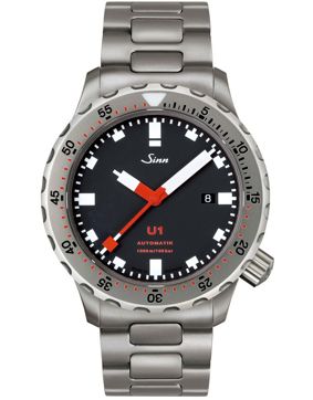Sinn U1 The Diving Watch 1010.010 Teräsrannekkeella