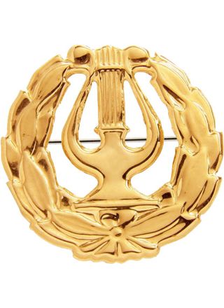 Lyyra kullattu hopea