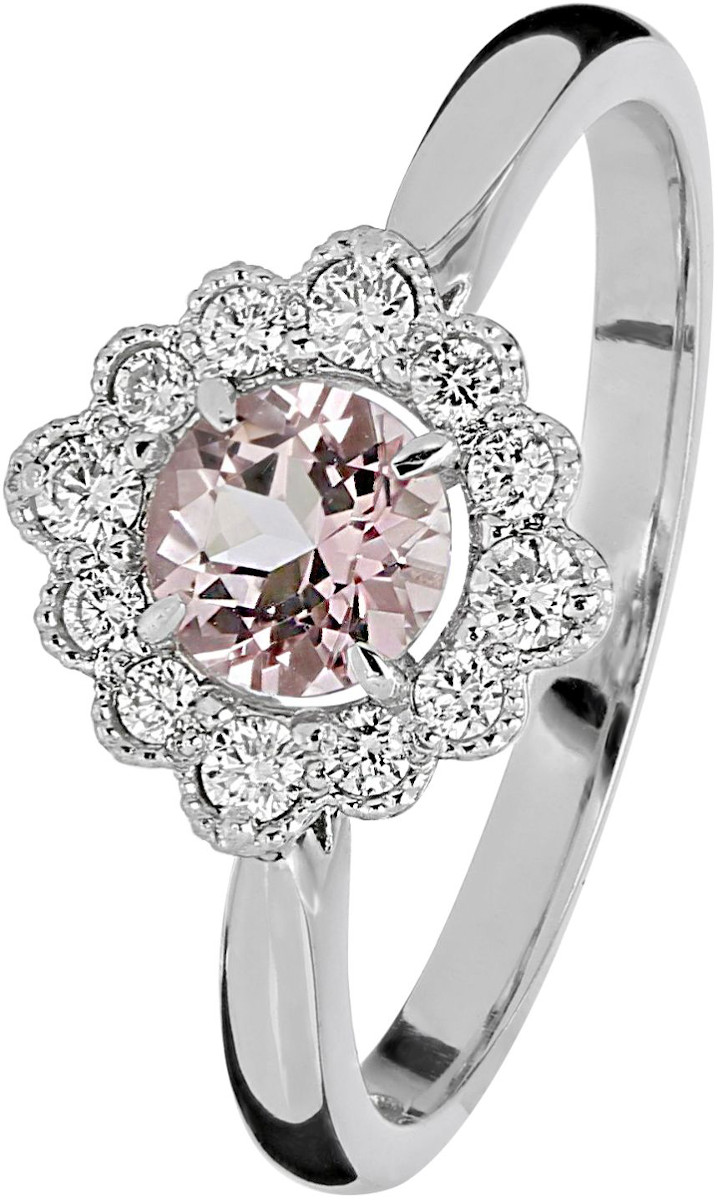 Kohinoor timantti-topaasisormus Bellis valkokulta 033-616VPT-16