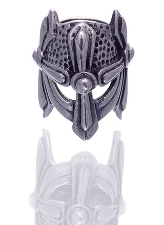 Northern Viking Jewelry Silver Viking Helmet partakoru NVJHE019